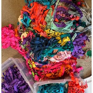 Yards and yard of 5/8" Fold Over Elastic.  Selling all!